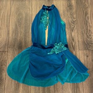 this is a beautiful blue lyrical/contemporary costume